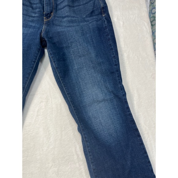 Levis 515 Bootcut Jeans Womens 12M Dark Wash Blue Denim Mid Rise 15516-0136 - Picture 10 of 16